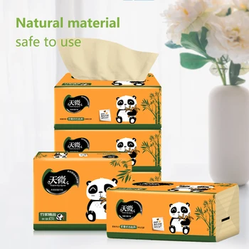 

Wood Bamboo Pulp Pumping Paper Baby Adult Soft Tissue Paper Safety Towel Household Table Kitchen Use Hygiene Epidemic Supplies