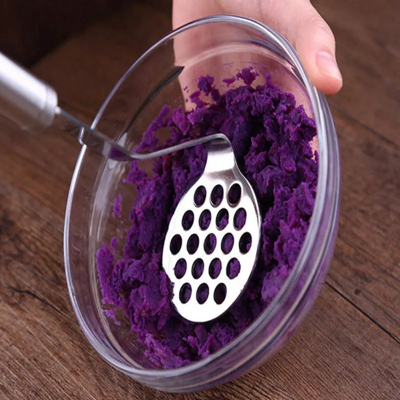Stainless Steel Potato Rice Creative Potato Masher Press for Home Kitchen Use Fruit Vegetable Tool