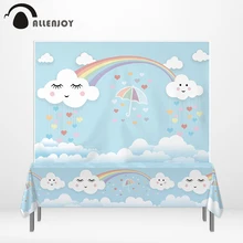 #Special Offers Allenjoy rainbow backdrop photophone blue sky cloud banner love child birthday party Econ poly Waterproof tablecloth table cover #Special Offers Allenjoy rainbow backdrop photophone blue sky cloud banner love child birthday party Econ poly Waterproof tablecloth table cover