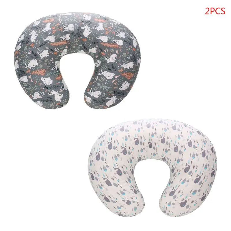 1-2Pcs Cover Подушка для грудного вскармливания для новорожденных, позиционер для головы, товары для матери и ребенка - Цвет: 1-2Pcs Cover