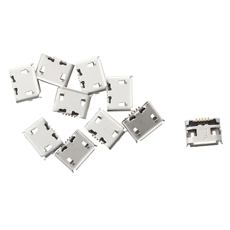 10 шт. Micro USB разъем типа B для зарядки|Соединители| |