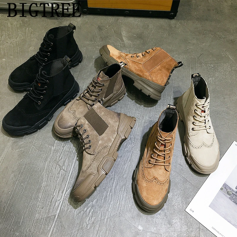 Ботинки с перфорацией типа «броги» из натуральной кожи; мужские Ботильоны; Мужская обувь; ботинки-дезерты; Мужская обувь; botas chelsea hombre erkek bot ayakkabi zapatos