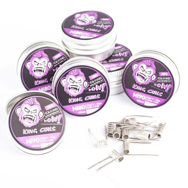 Готовые собранные катушки King Ni80 Nichrome Ni90 проволочные термостойкие электронная