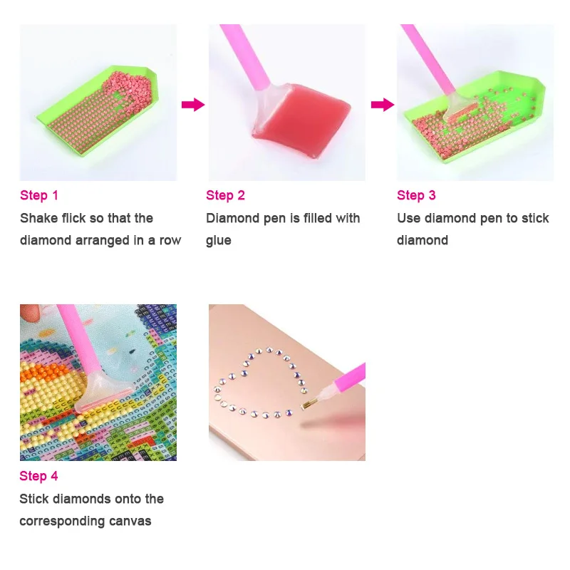 1 Set DIY Nail Art Tools Kit 5D Diamond Painting Rhinestones Pick Up Pen Storage Box Nail tools sets for Art Decoration H1032 4