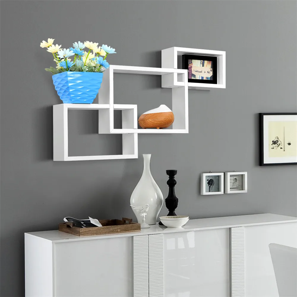  Finether Wall Mount Bookshelf, Wall Shelf, Dvd Shelf, Rack Bookcase Storage Display Organizer book safe  (home decoration, DIY)0