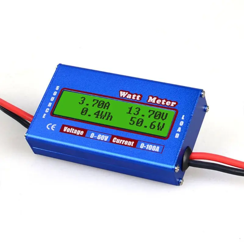  DC 60V 100A Balance Voltage Battery Power Analyzer RC Watt Meter Checker Professional Watt Meter Ba