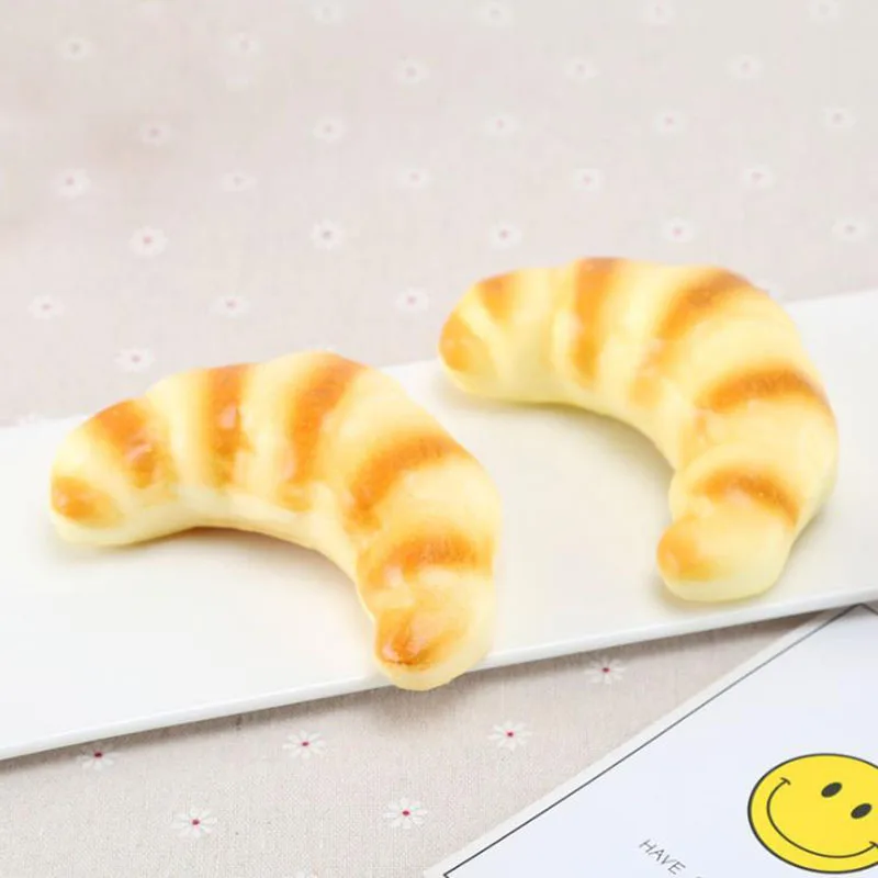 Artificial Bread Fake Food Squishy Simulation 1 pcs PU Soft Cake Kitchen Store Bakery Photography Display Props | Дом и сад