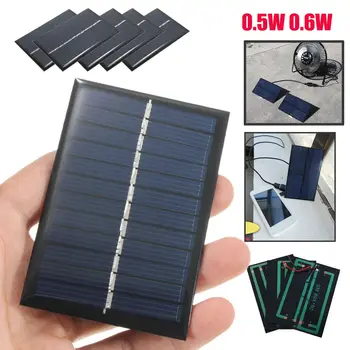 

Solar Panel 6V Mini Solar System DIY For Battery Cell Phone Chargers Portable Solar Cell 0.6W
