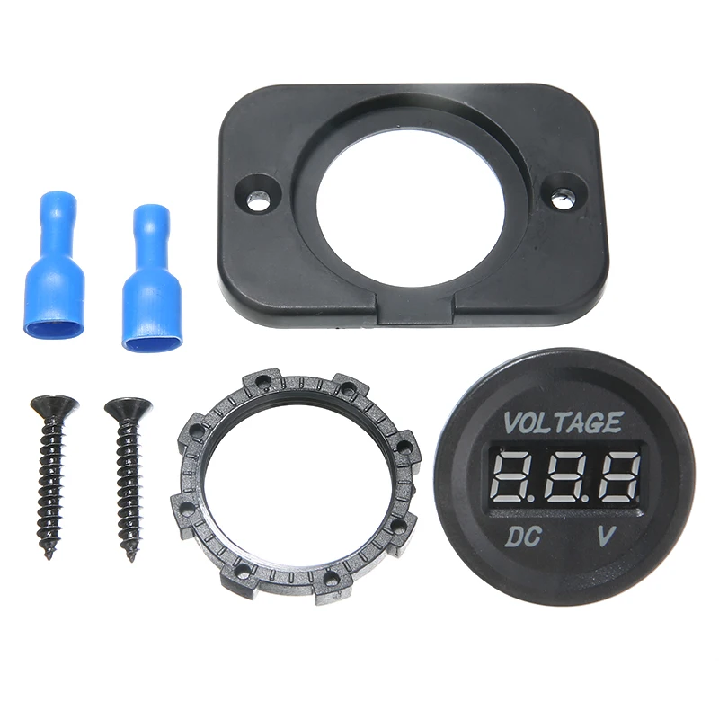 Universal DC 12V-24V Blue LED Display Digital Voltmeter Panel Voltage Meter Volt Tester Car Motorcycle Voltage Meter