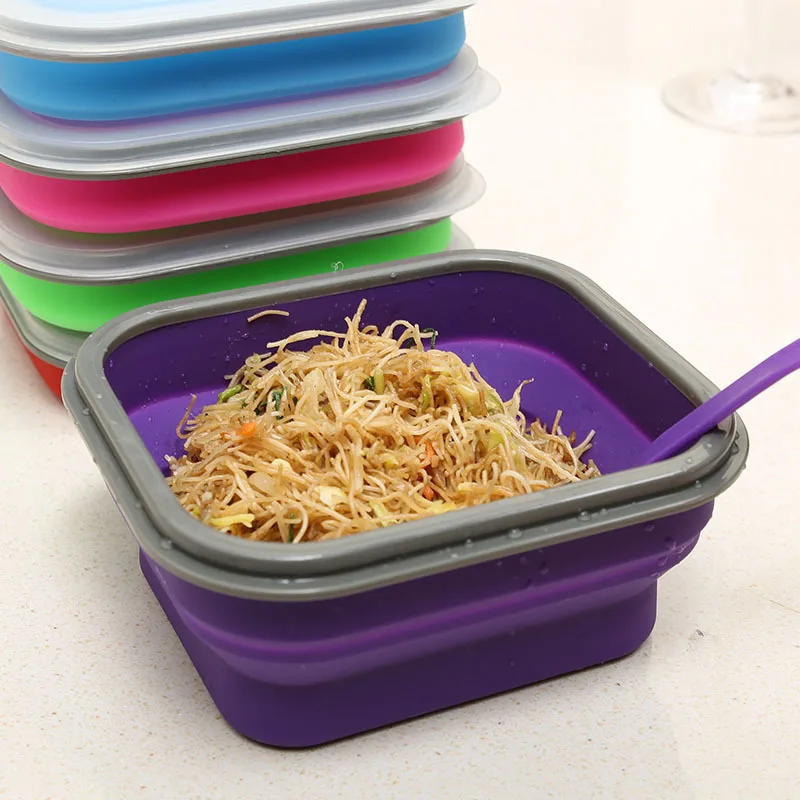 

Silicone storage box insulated lunch box a generation of children's lunch box silicone lunch box can be customized