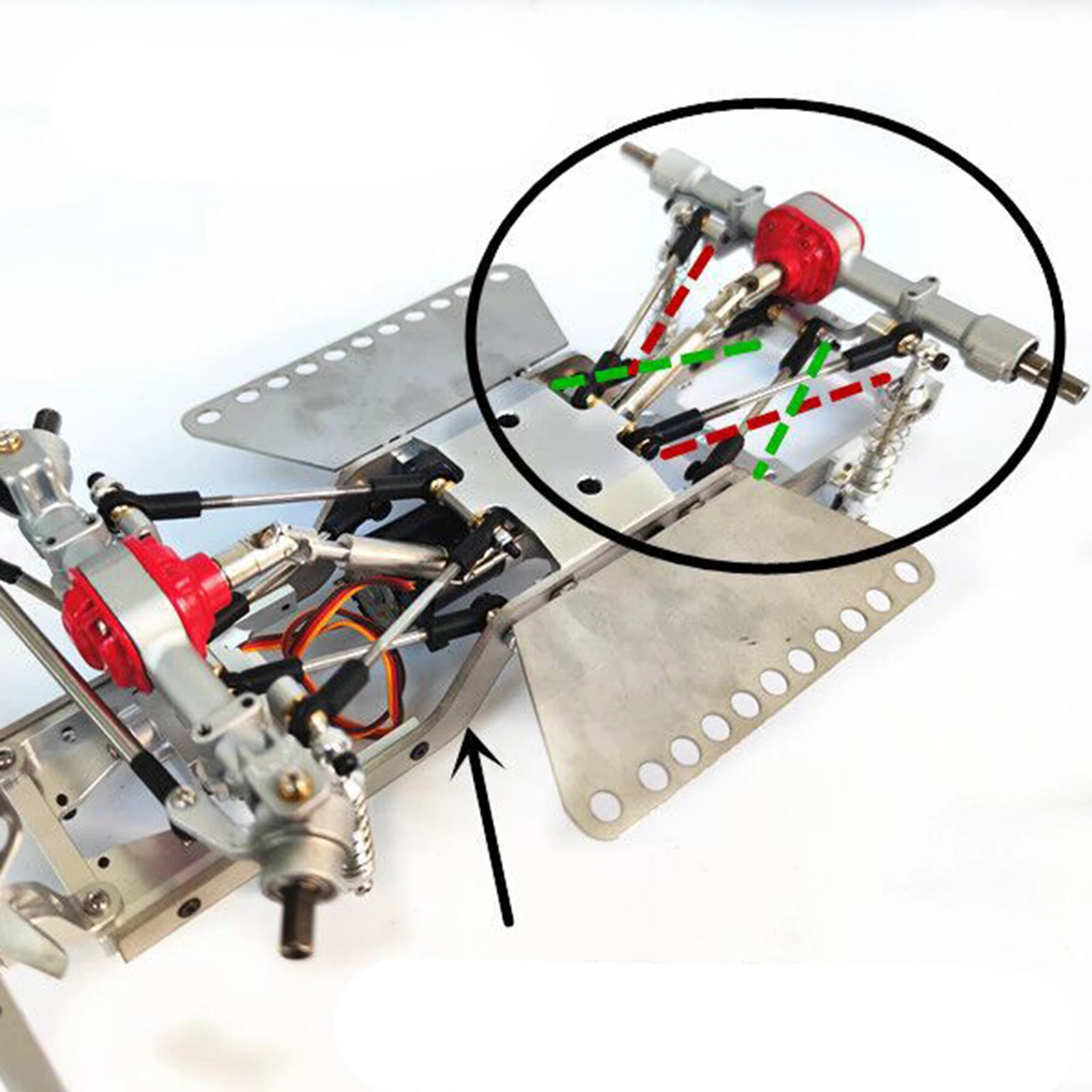 1/12 RC Crawler Car Aluminum Alloy Body Frame Chassis Kit for MN D90 99S Model Spare Parts