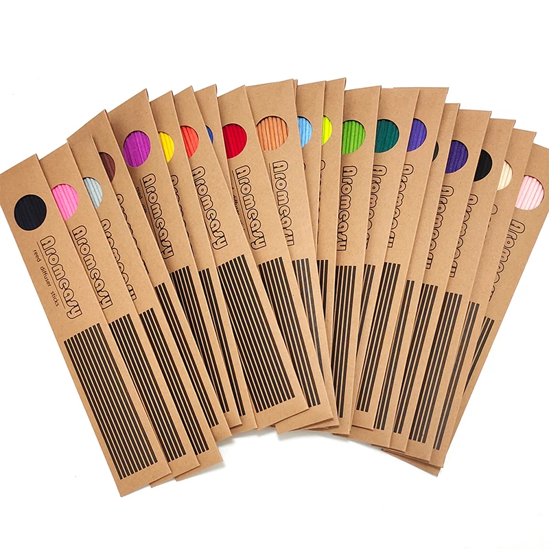 Description Picture 4 of item10pc 22cmx3mm Colored Reed Diffuser Replacement Stick DIY Handmade Home Decor Extra Thick Rattan Reed Oil Diffuser Refill Sticks