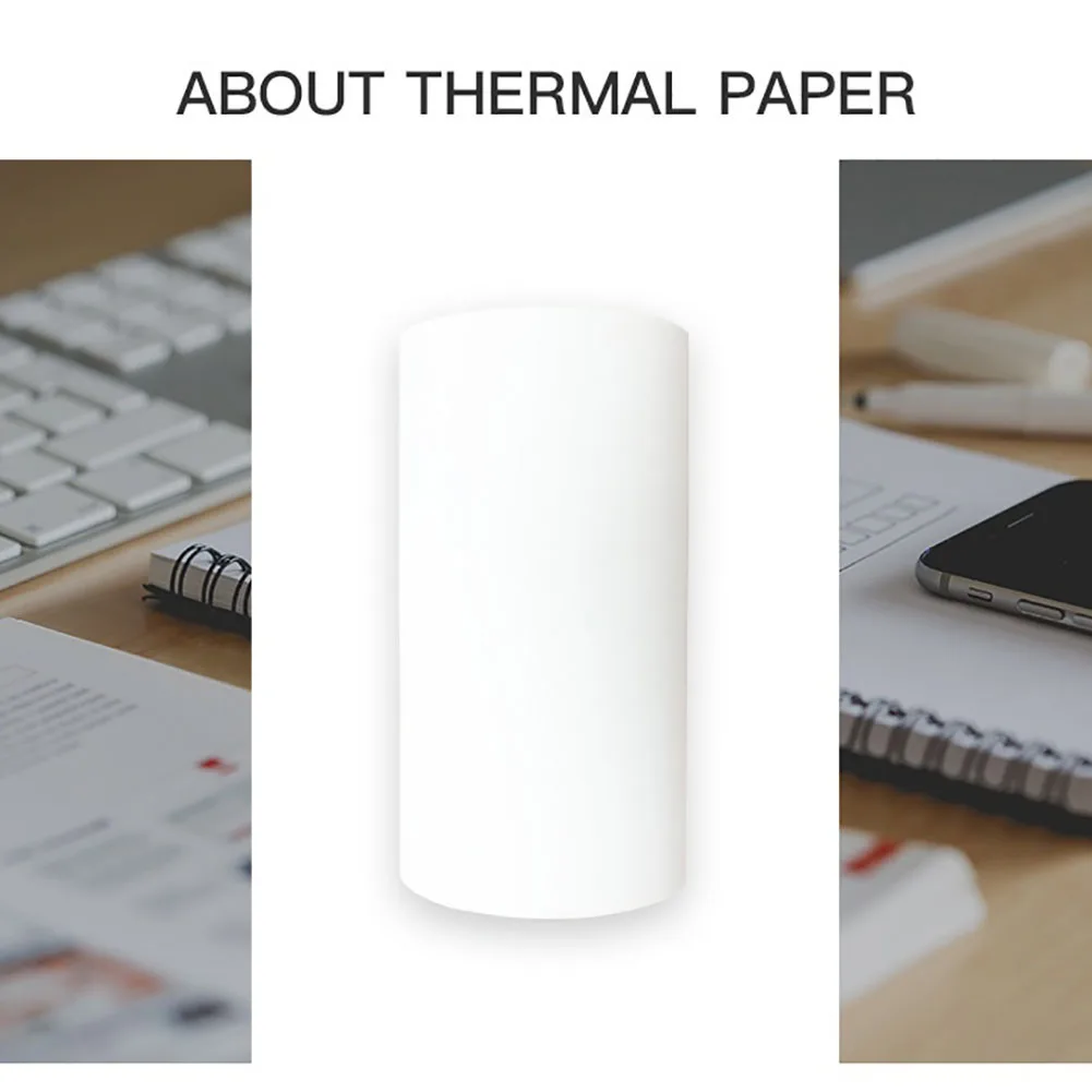 3 Rolls 57x30mm Practical Heat Sensitive Thermal Printing Paper Set for Paperang Printer Durable Supplies & School Supplies