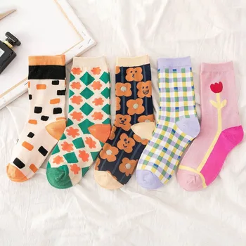 

Spring and Autumn New Moroccan Tide Sox ins Fashion Original Style Pure Cottonial Style Pure Cotton Sox