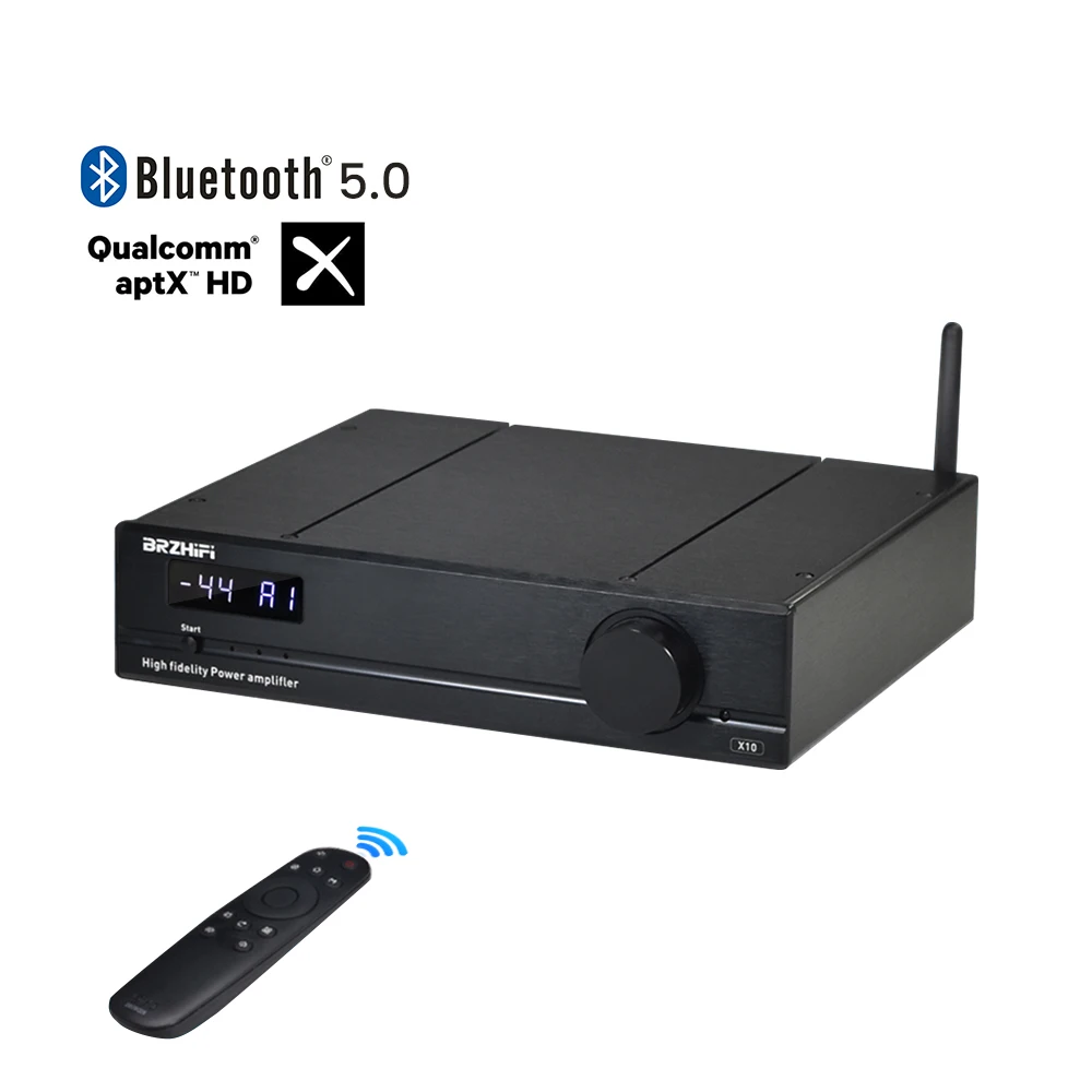 BRZHIFI Audio Bluetooth 5.0 300Wx2 Power Amplifier 2.0 Amplificador