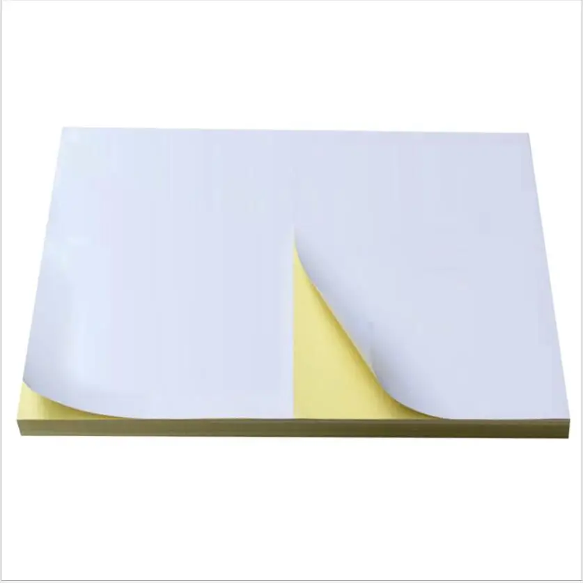 100Sheets Kraft/Glossy/Matte A4 Self Adhesive Sticker Printing Label White Paper Sticker For Laser Inkjet Printer Die-cut Sticke