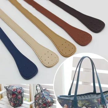

Hand sewing design Line pressing 64cm PU leather handle single shoulder bag strap belt DIY bag accessories