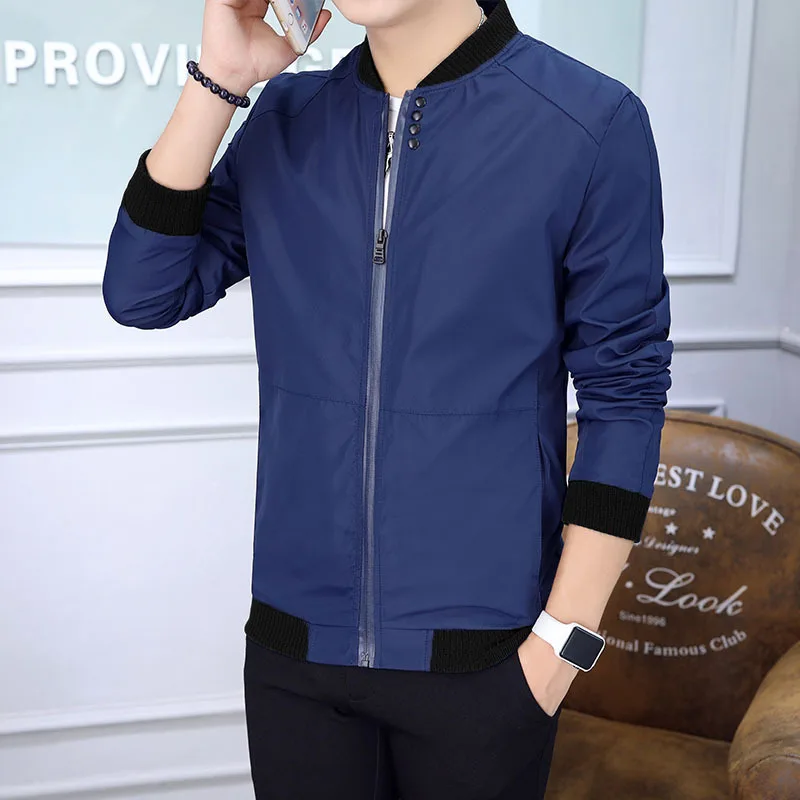 

Spring And Autumn si li kou Jacket Casual Fashion MEN'S Jacket Korean-style Teenager Coat