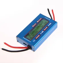 Medidor de energia atual da c.c. do medidor de energia do lcd do analisador da corrente de digitas volt do watt do analisador do volt do medidor 12v 24v