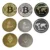 1шт Позолоченная Биткойн монета БИТ BTC монета Litecoin Ripple Ethereum shiba Cardano IOTA FIL wow doge Coin криптовалюта монета