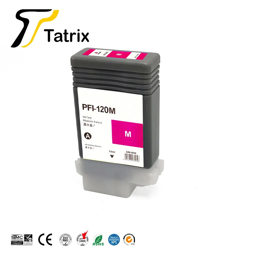 Cartucho de Tinta para Canon para Canon Pfi-120 Compatível Imageprograf - Tm-205 Tm-300 Tm-305 Impressora Pfi120 Ipf Tm-200 - Imagem 5