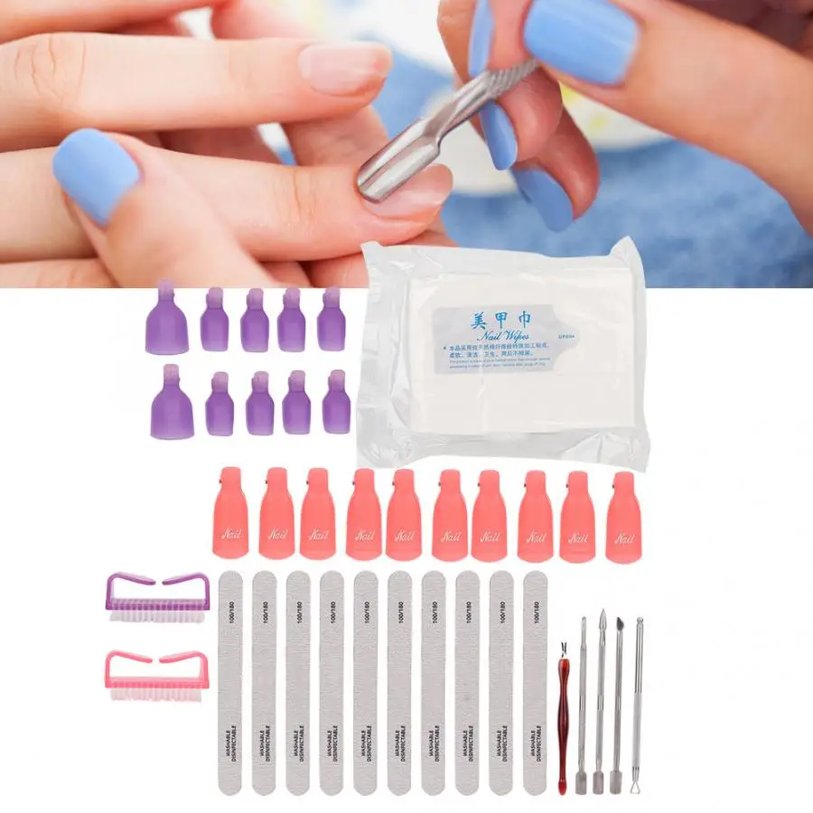 Вибратор жидкость для снятия лака набор инструментов для удаления лака хлопковая вилка мертвой кожи маникюрная пилочка для ногтей инструмент для массажа релаксации