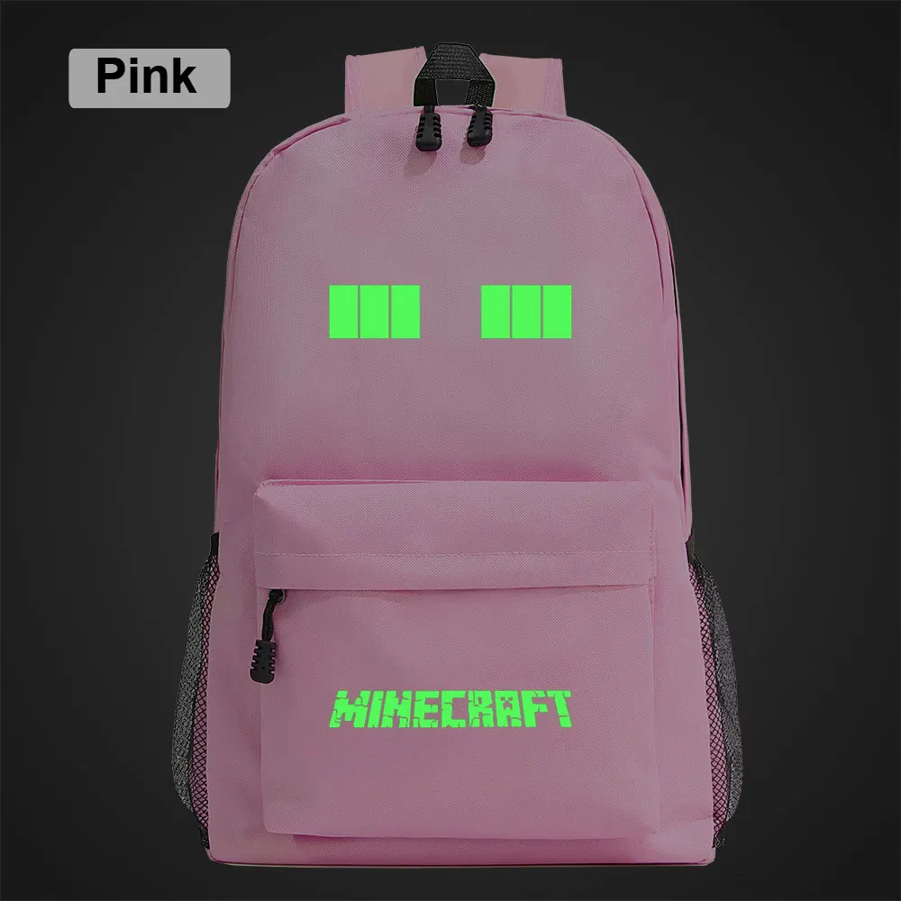 Green Luminous Games Like A Eves Boy Girl Book School Bag Women Bag Pack Teenagers Schoolbags Men Student Backpack - Цвет: 35