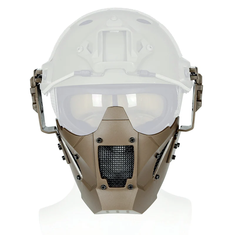 

Airsoft Sports Tactical Paintball Mask Half Face Metal Steel Mesh Masks Military Equipment CS Wargame Hunting Protective Mask