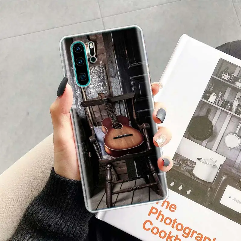 Музыкальный Чехол для фортепианной гитары Huawei P40 P30 P20 P10 Mate 30 20 10 Pro Lite P Smart Plus + Z