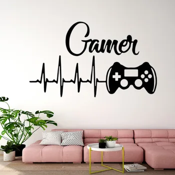 

Home Decor Creative Gamer Wall Stickers Art Wallpaper For Kids Boy's Room Decoration Removable PVC Wall Murals Decal Decor