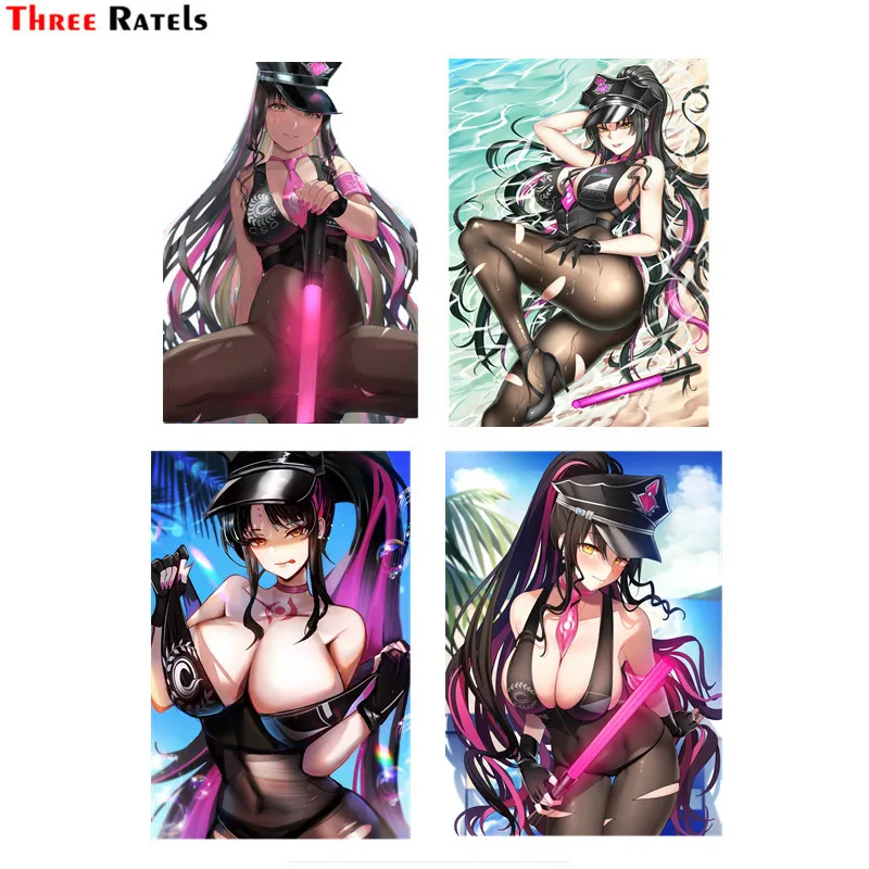 Tre Ratels F91 Miko Pantsu Collant Uniforme Della Polizia Sessyoin Kiara Vestiti Strappati Arma Auto Vinile Adesivo