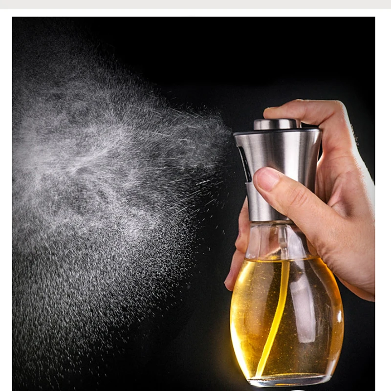 BBQ Olive Oil Sprayer Dispenser Bottle Cooking Glass Leak-Proof Drop Jar Sauce For And Vinegar Kitchen Tool | Дом и сад