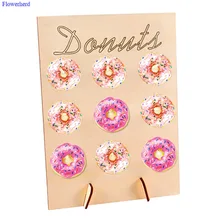 Деревянный пончик рамка булавка со стразами свадебная День Рождения украшения детский душ фестиваль дома ремесла