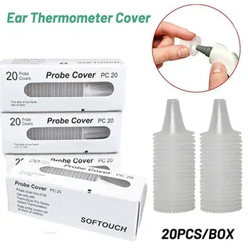 

20pcs Ear Thermometer Earmuffs Disposable Lens Probe Cover For Baby Thermometers Earmuffs Baby Disposable Filters Probe D40