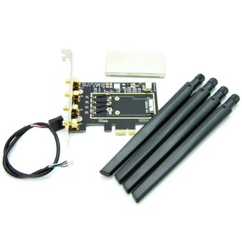 

for Broadcom BCM94331 BCM94360CD BCM943602CDAX BCM943602CS WLAN Card Desktop PCI-E Converter Adapter for Apple WiFi Card