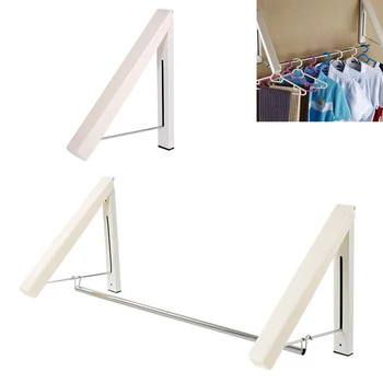 

Home Wall Hanging Clothes Bathroom Holder Storage Rack Retractable Hanger Drying Rack For Bathroom Organizer Kitchen Accessories