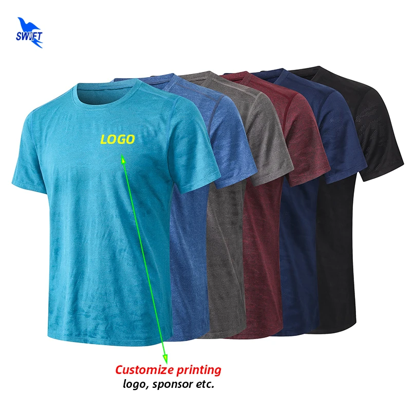 Sport T Shirt Customize Print Men Quick Dry Running T-Shirts Breathable Sport Shirts Fitness Gym Camouflage Top Tee Sportswear Rashguard