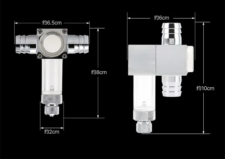 External CO2 diffuser atomizer 4 in 1 aquarium Check Valve Bubble Counter replace ceramic water plant fish tank CO2