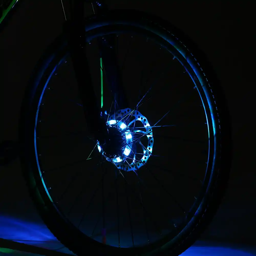 colorful led bicycle wheels hub light intelligent bike wheel