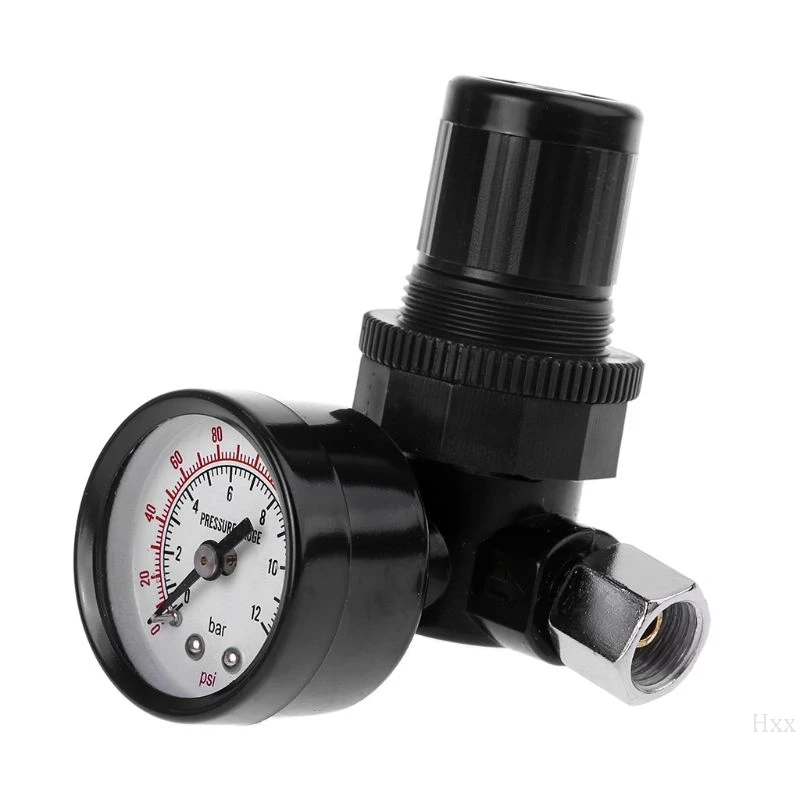 Hiqh качество 1/" Воздушный редуктор регулятора давления 12Bar 180 PSI пистолет-распылитель манометр для клапана