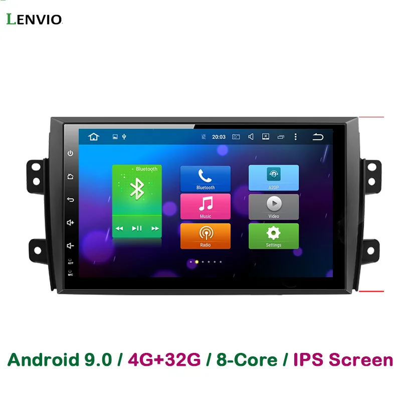 Автомобильный DVD проигрыватель Lenvio 4 Гб + 32 ГБ Android 9 0 для Suzuki SX4 2006 2007 2008 2009 2010 2011