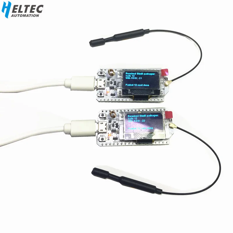 2Pcs 915 MHz SX1276 ESP32 LoRa 0.96/" Bleu OLED Display Bluetooth Wifi Lora Module