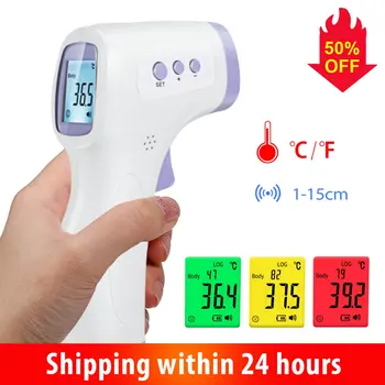 

Non-contact Infrared Laser Forehead Thermometer Temperature Measuring Adult Child Digital Temperature Monitor Alarm Thermometer