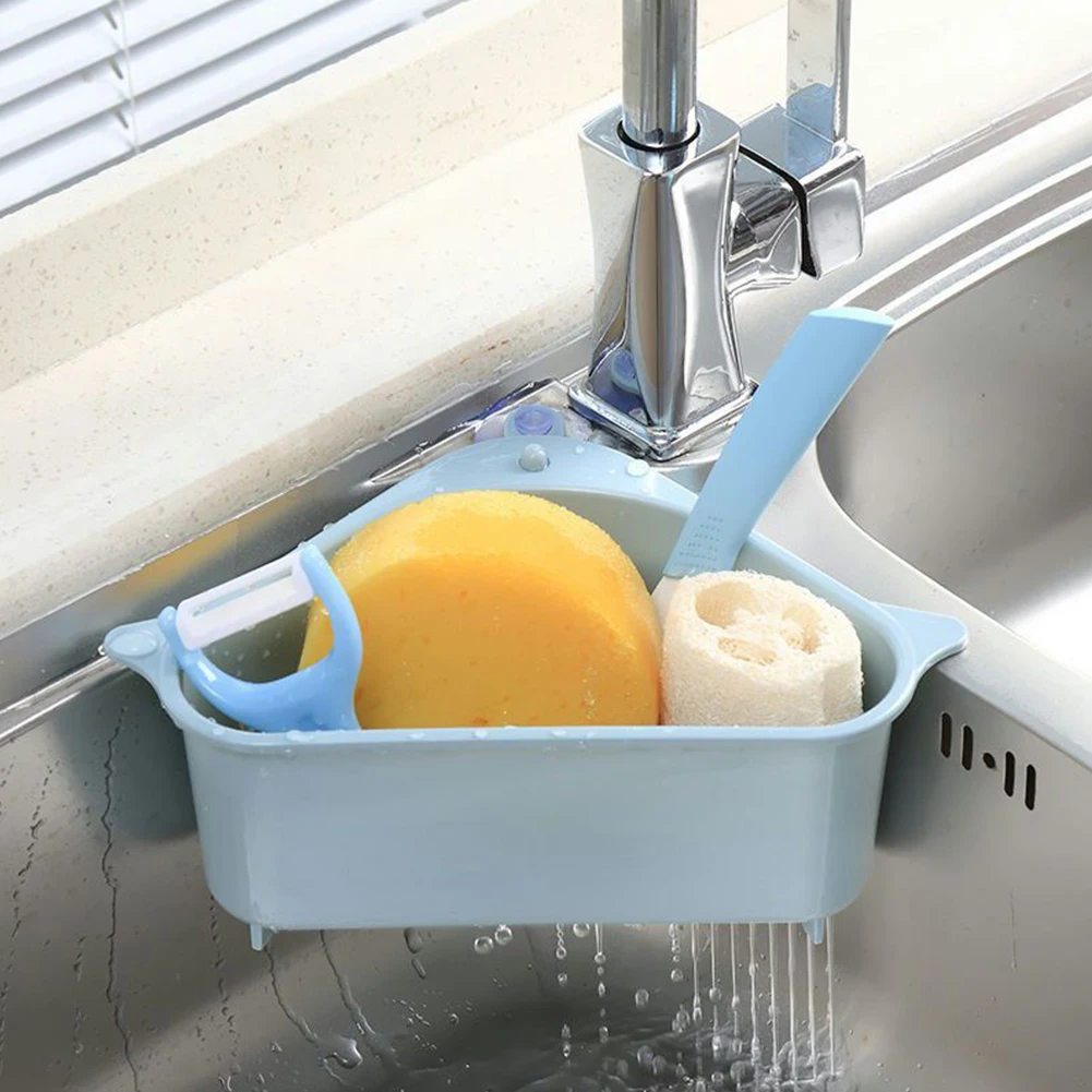 

Multifunctional Kitchen Sink Storage Holder Sucker Washing Bowl Sponge Drain Shelf Storage Rack Kitchen Tools Sink Filter Shelf