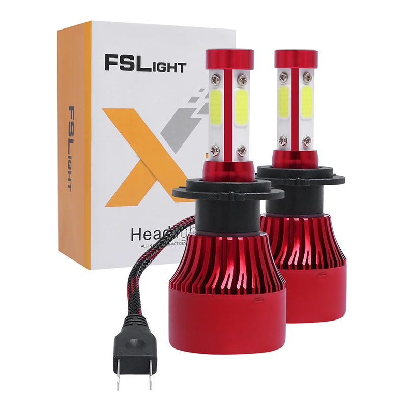 

X7 Car Led Headlight H4 Led Car Headlight Bulbs H8 H13 9005 9006 5202 36W 3800LM Mini Size X7 Led Headlight