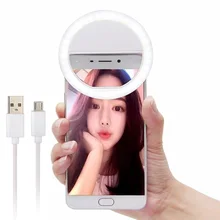 Селфи светодиодный кольцевой вспышка luz para selfie telefoon lens lampka do telefonu для iPhone xr samsung a70 a50 s10 зажим для мобильного телефона