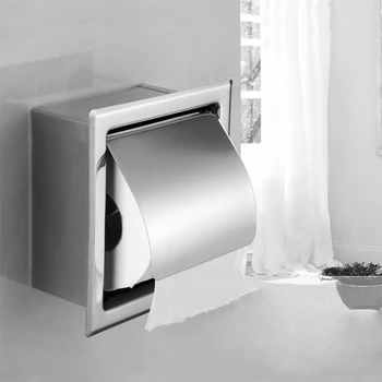 

Toilet Roll Holder Waterproof Paper Towel Holder Kitchen Wall Roll Paper Stand Case Tube Storage Box Bathroom Accessories DHP012