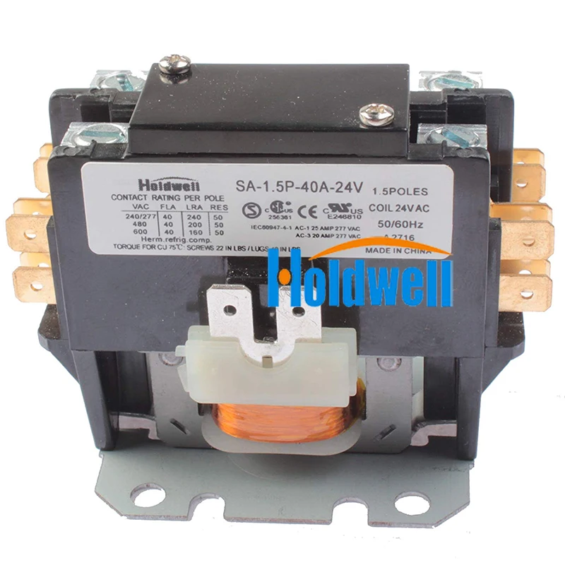 SA 1.5P 40A 24V катушка контактор определенного назначения 1 полюс нормально открытая
