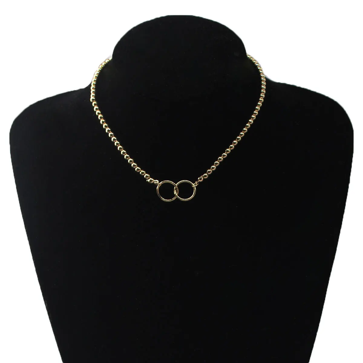 4 шт./компл. трендовые округлые бусины Многослойная цепь ожерелье Золото Цвет оболочки Элегантная подвеска для вечеринок ожерелье женские ювелирные изделия