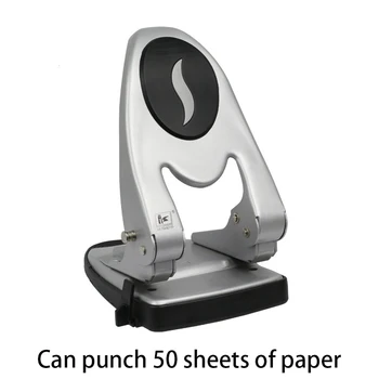 

Manual labor-saving punching machine can punch 50 sheets of paper thickened double hole punching machine office supplies
